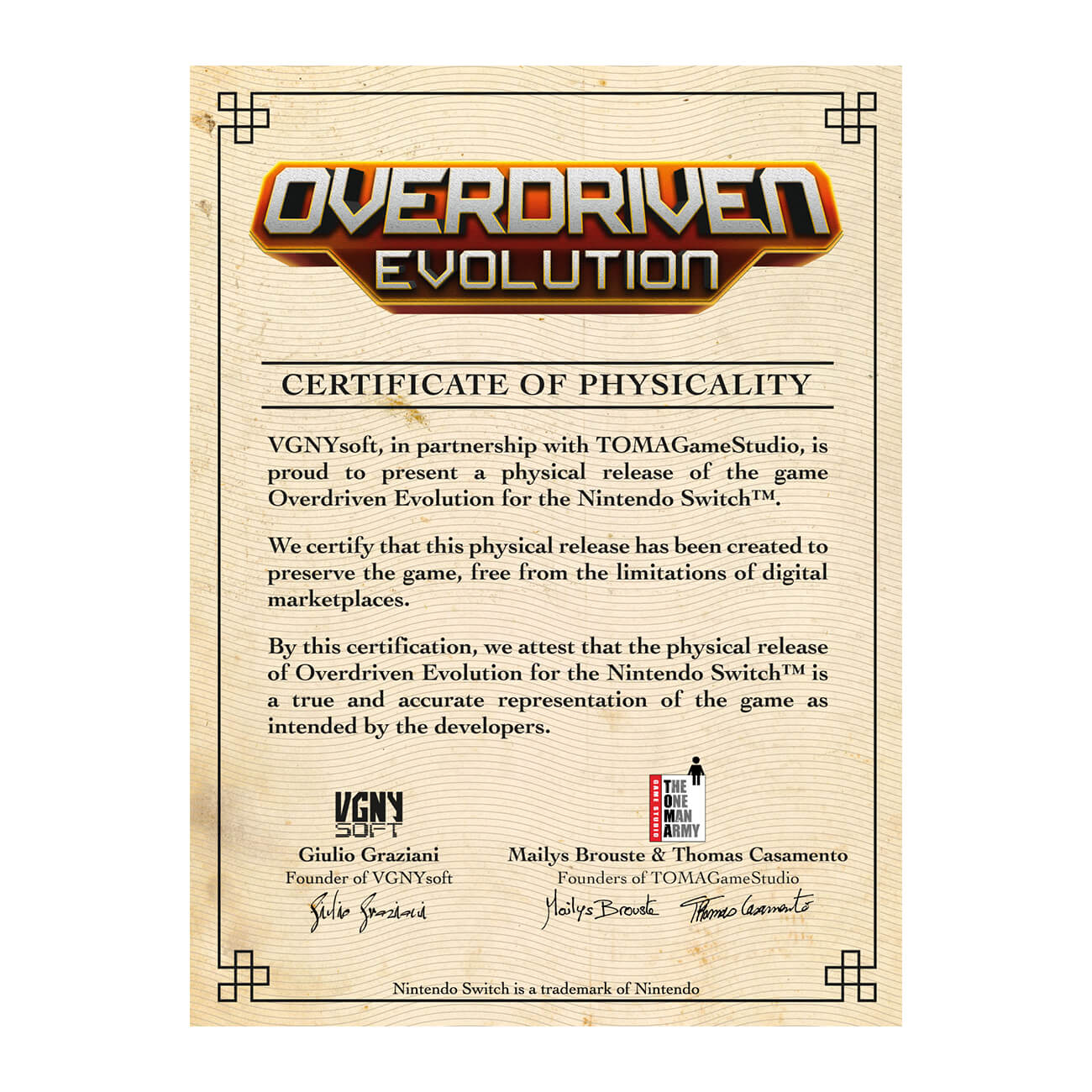 Overdriven Evolution [STANDARD EDITION] - SWITCH [VGNY SOFT] - Image 2