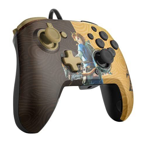PDP Gaming Faceoff Deluxe+ Wired Switch Pro Controller ZELDA: BREATH OF THE WILD - Image 2