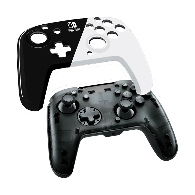 PDP NINTENDO SWITCH FACEOFF DELUXE+ AUDIO WIRED CONTROLLER: BLACK & WHITE - NINTENDO SWITCH, NINTENDO SWITCH (OLED MODEL) - Image 5