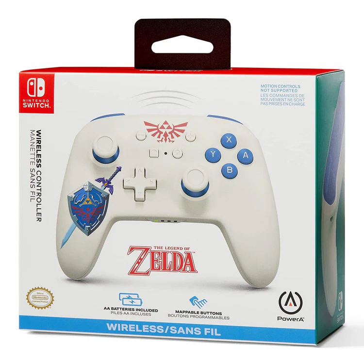 POWER A WIRELESS CONTROLLER FOR NINTENDO SWITCH SWORN PROTECTOR - SWITCH