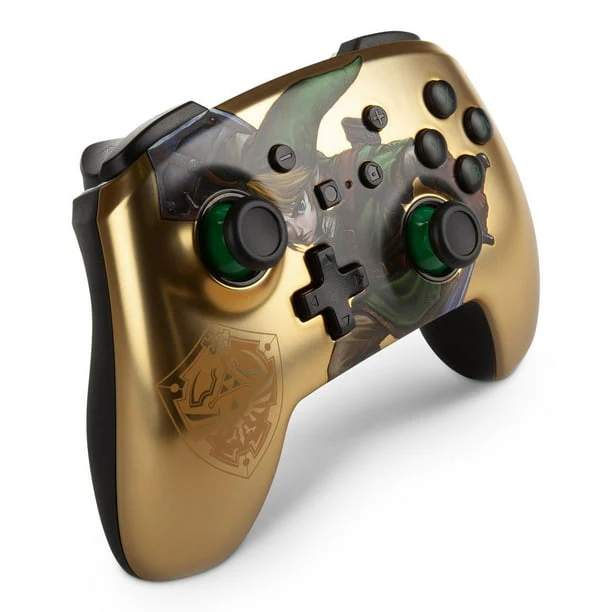 PowerA Enhanced Wireless Controller for Nintendo Switch - Link Gold - SWITCH - Image 3