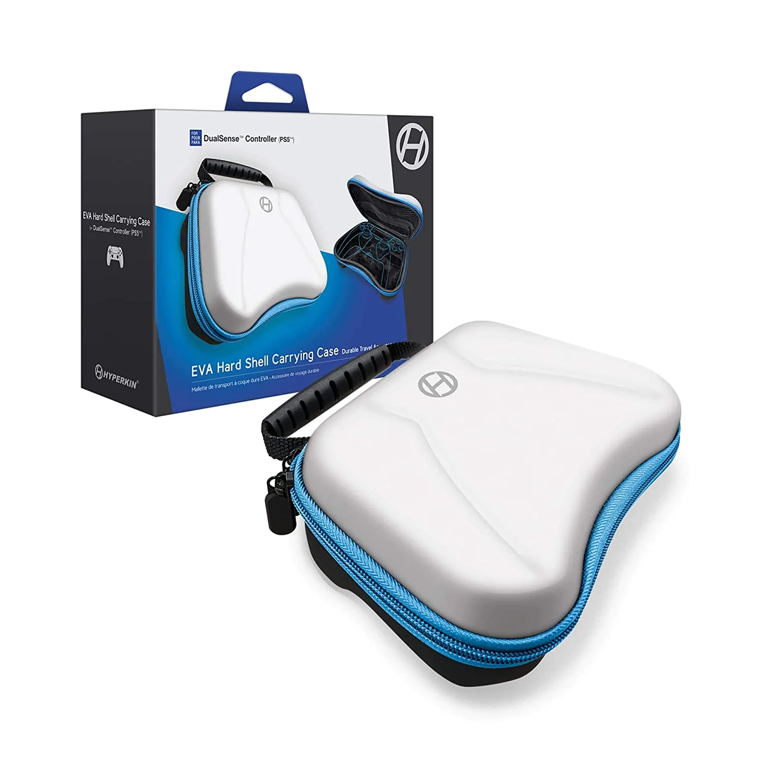 Eva Hard Shell Carrying Case for Dualsense Controller (White) - PlayStation 5