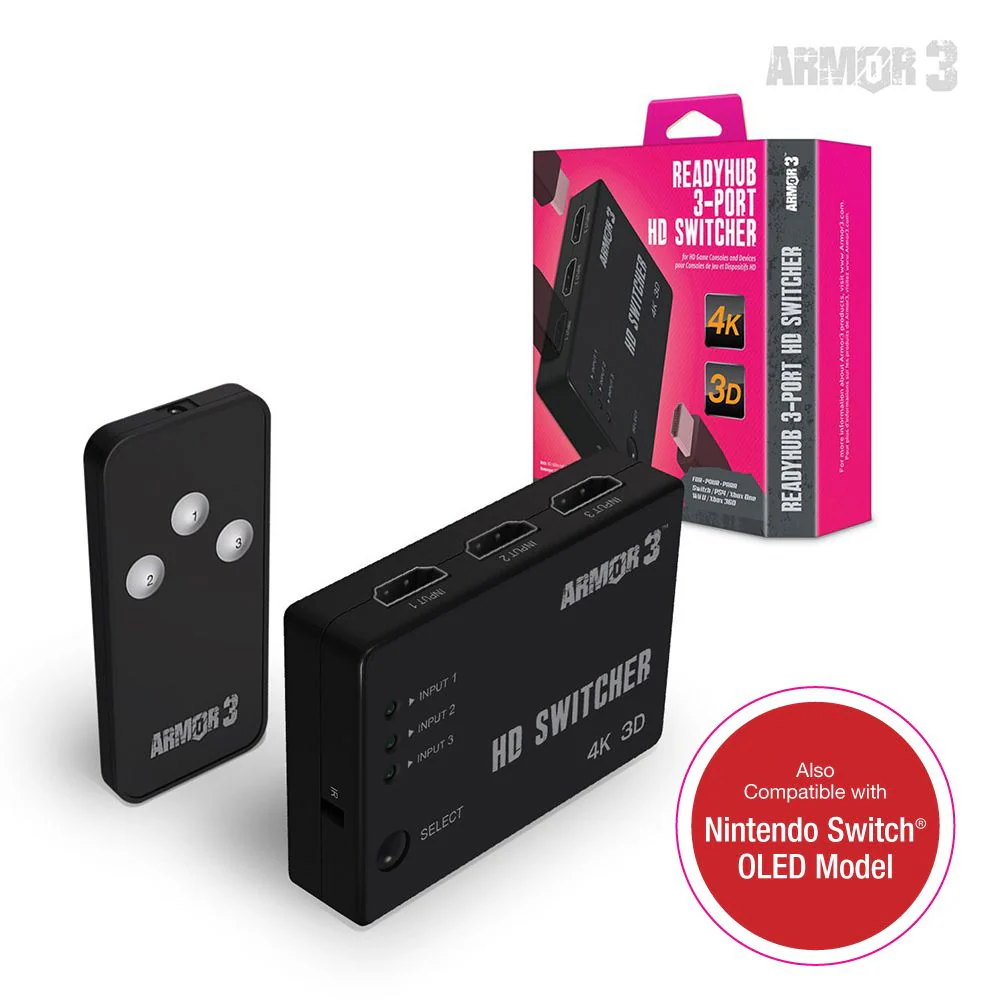 ReadyHub 3 Port HD Switcher - Armor3