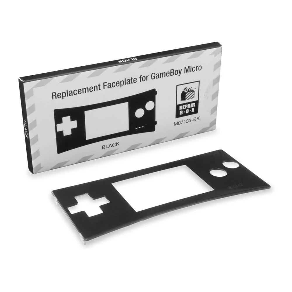 REPLACEMENT FACEPLATE FOR GAMEBOY MICRO BLACK - GAMEBOY - Image 2