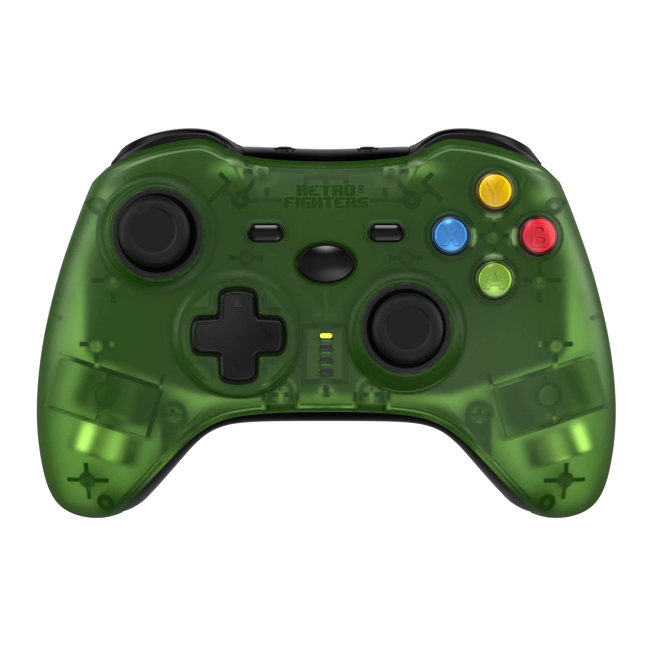 Retro Fighters Hunter 360 Wireless Controller for Xbox 360 & PC [Transparent Green]