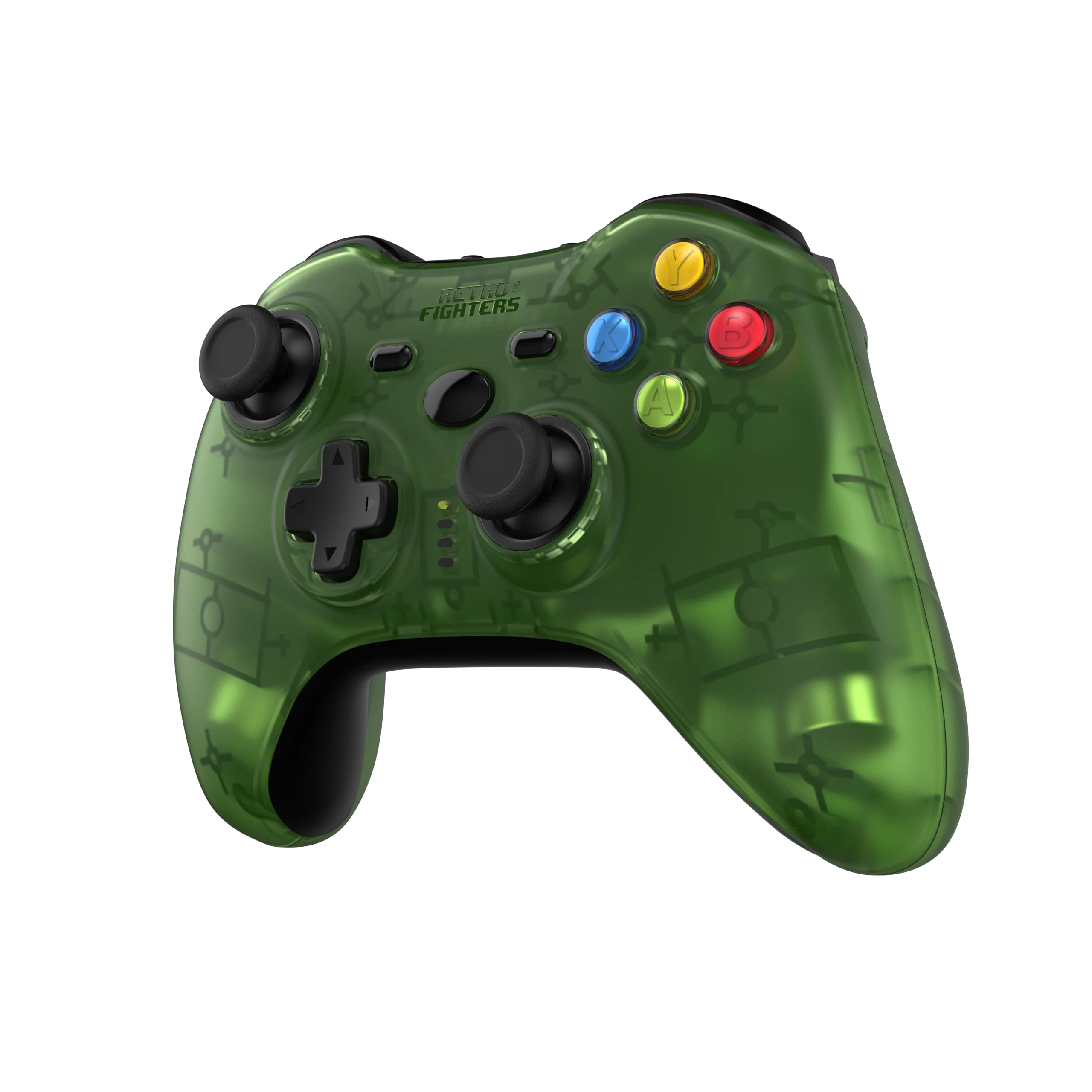 Retro Fighters Hunter 360 Wireless Controller for Xbox 360 & PC [Transparent Green] - Image 12