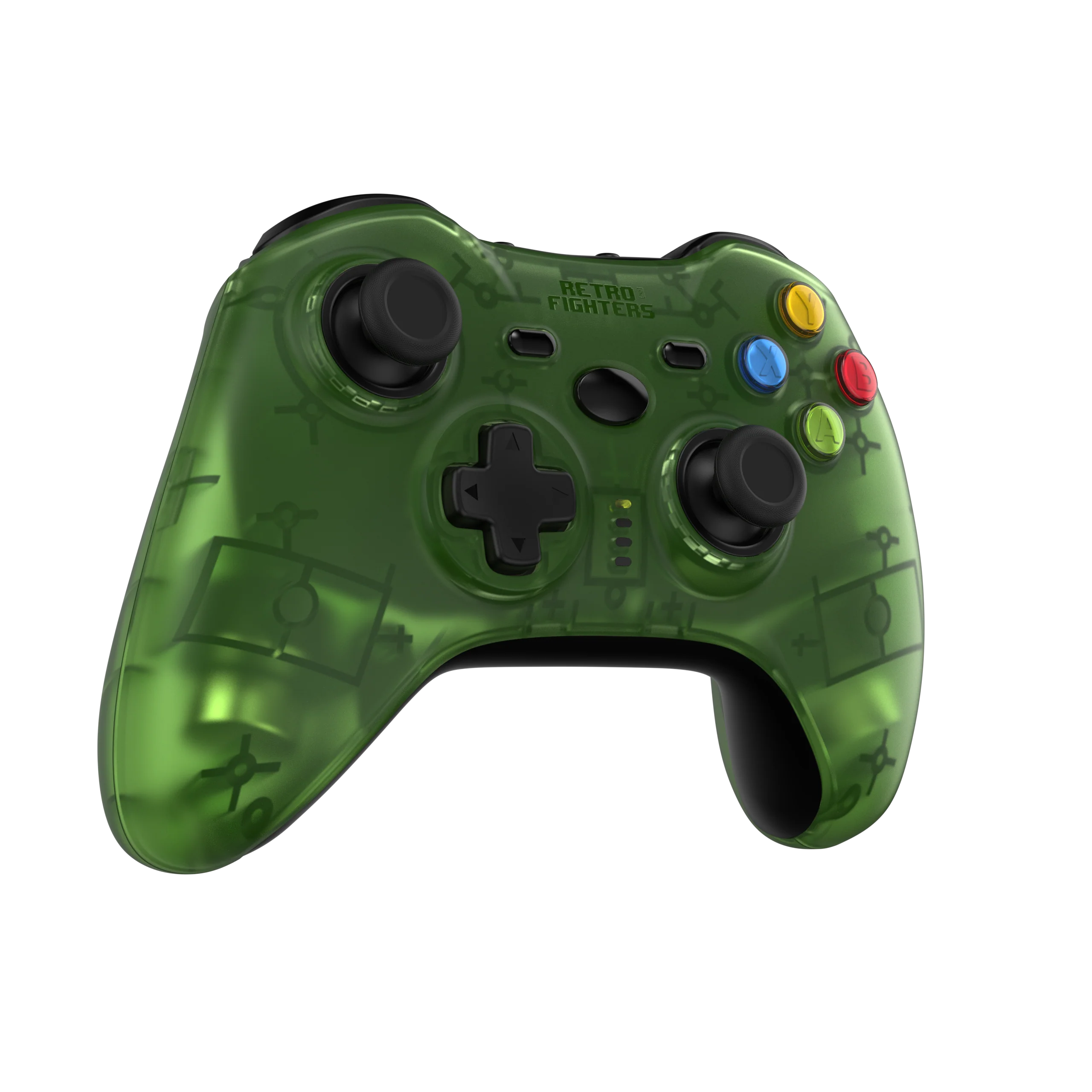 Retro Fighters Hunter 360 Wireless Controller for Xbox 360 & PC [Transparent Green] - Image 13