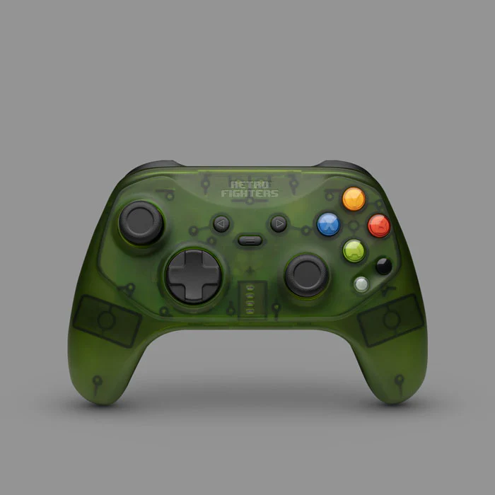 Retro Fighters Hunter Wireless Controller for Original XBOX, Switch & PC [Green] - Xbox