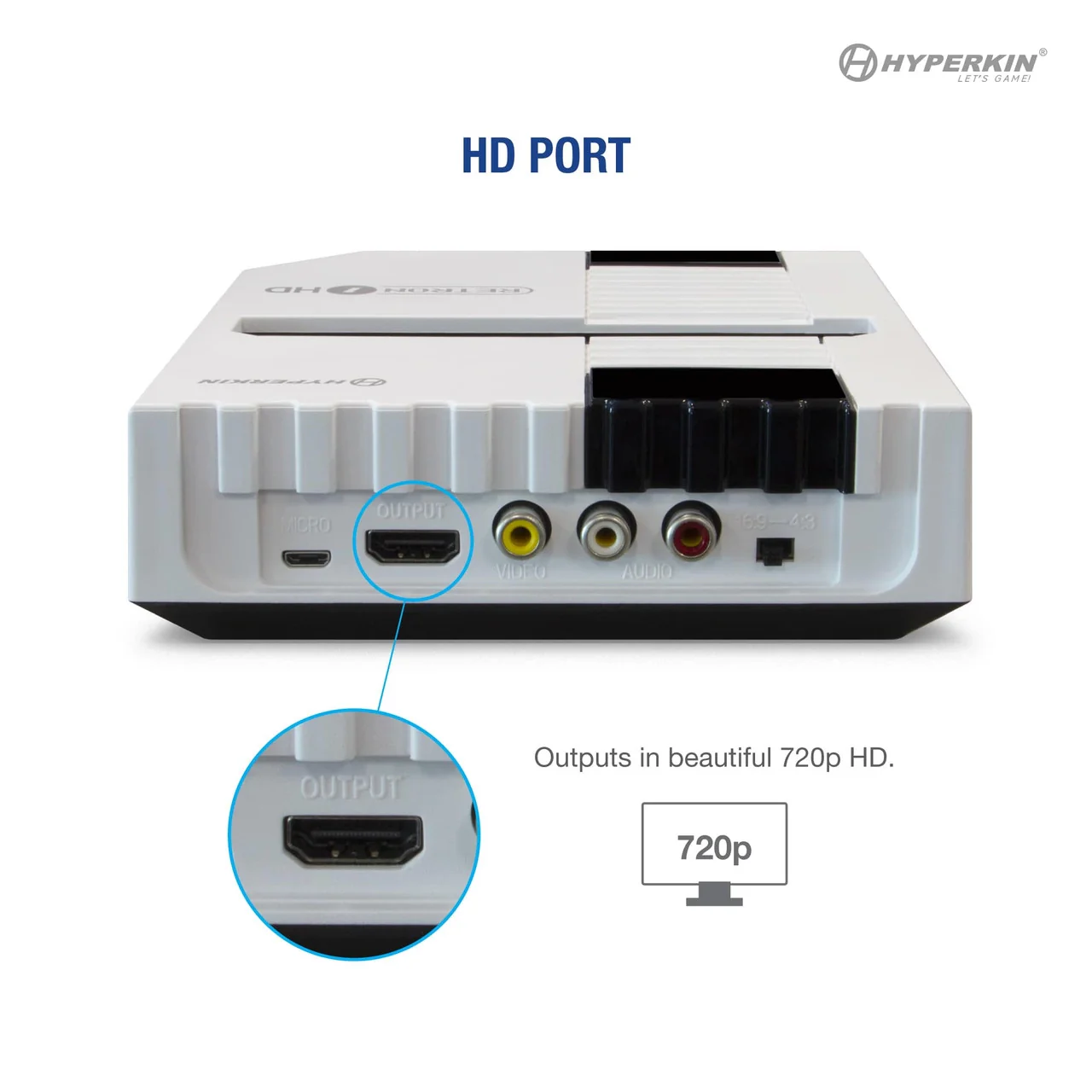 RETRON 1 HD GAMING CONSOLE (WHITE) - NES - Image 4