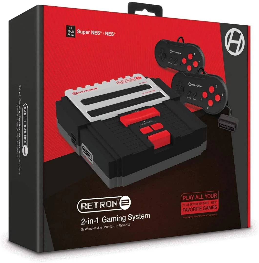 Hyperkin RetroN 2 Gaming Console for NES®/Super NES® (Black) - Image 2
