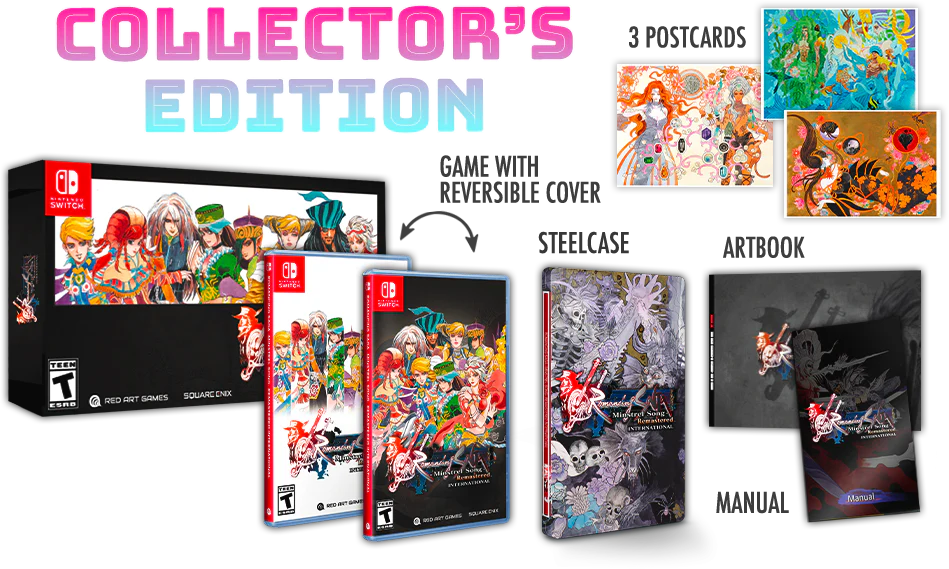 Romancing SaGa -Minstrel Song- Remastered International [Collectors Edition] - Nintendo Switch  (VGP EXCLUSIVE)