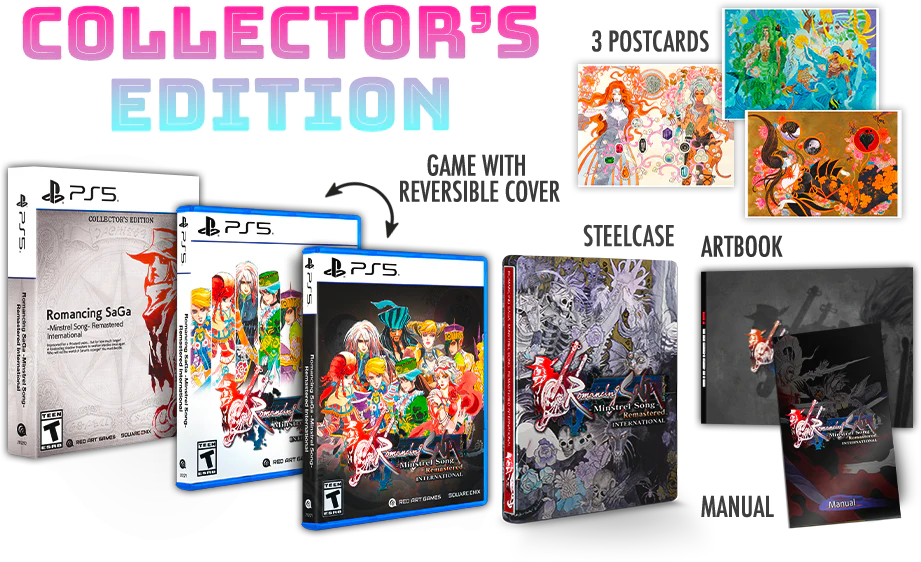 Romancing SaGa -Minstrel Song- Remastered International [Collectors Edition] - Playstation 5  (VGP EXCLUSIVE)