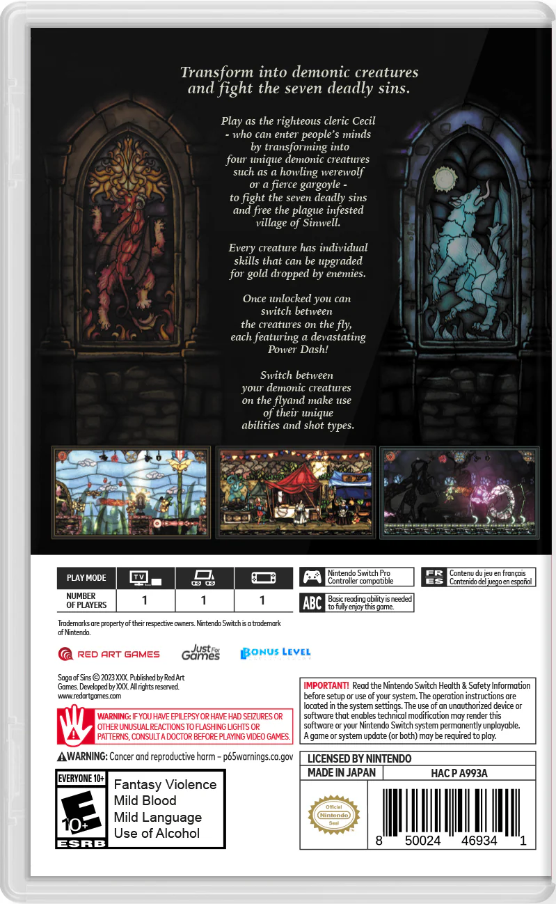 Saga of Sins - Nintendo Switch - Image 2