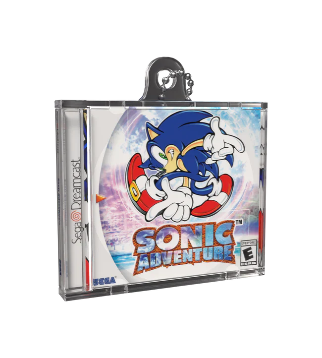 Sonic Adventure Game Case Keychain [Limited Run Games]