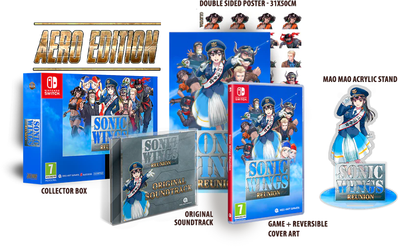 Sonic Wings Reunion (Collector's Aero Edition) [EU Import) - Nintendo Switch (PRE-ORDER) (FREE SHIPPING)