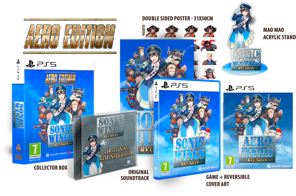Sonic Wings Reunion (Collector's Aero Edition) [EU Import) - Playstation 5 (PRE-ORDER) (FREE SHIPPING)