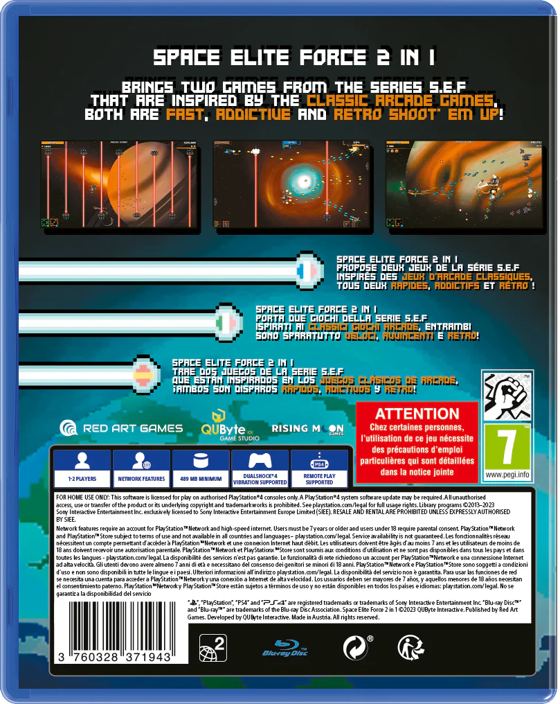 Space Elite Force 2 in 1 - PlayStation 4 [Red Art Games] - Image 2