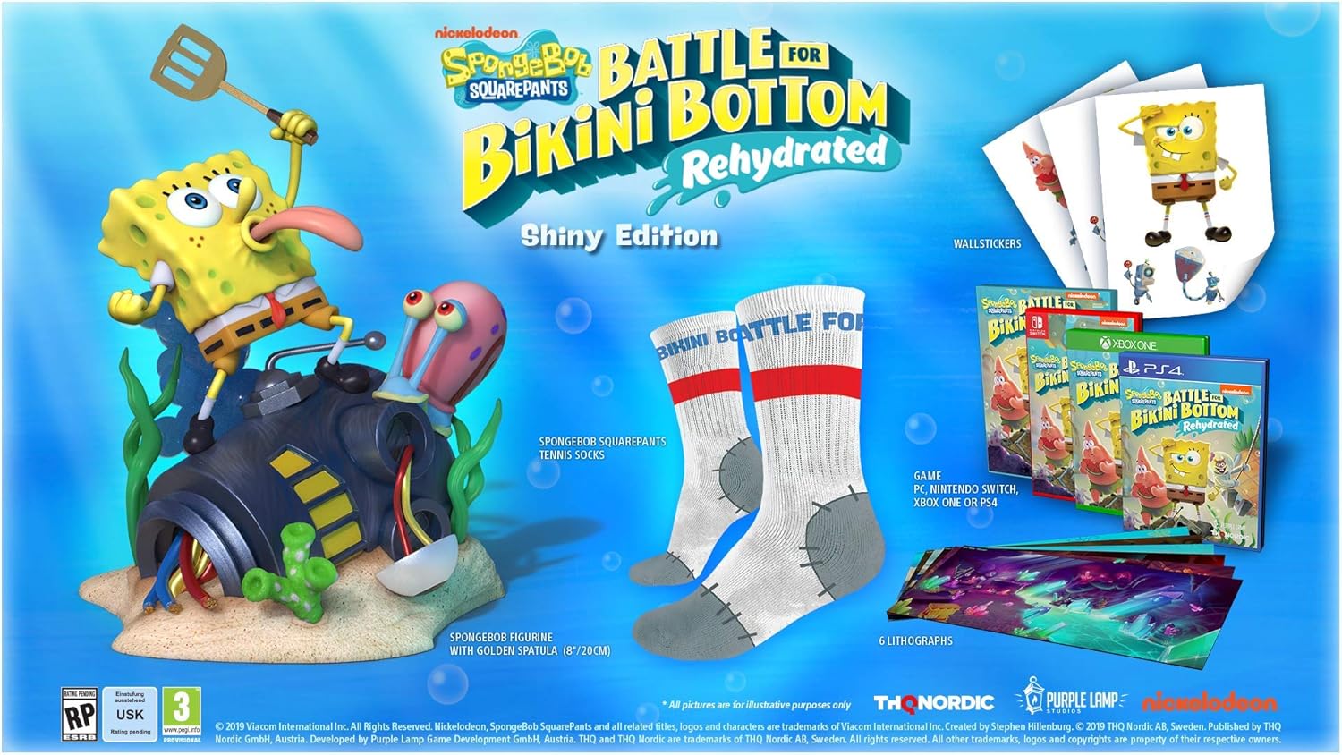 Spongebob Squarepants Battle for Bikini Bottom Rehydrated Shiny Edition - PlayStation 4 - Image 2