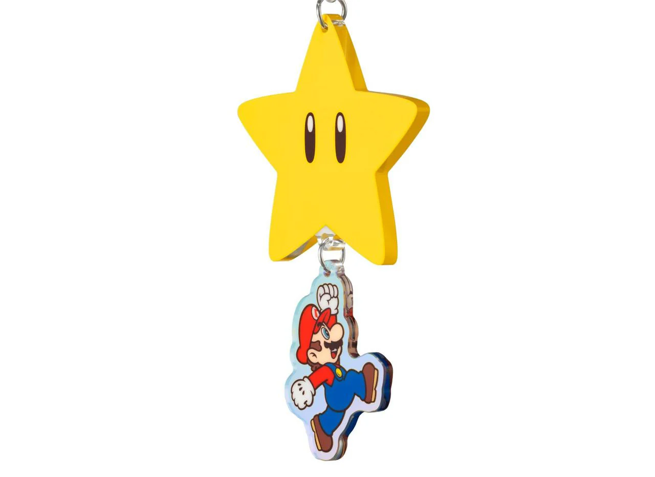 Super Mario Decoration Charm Super Star Keychain [JPN Import] - Image 5