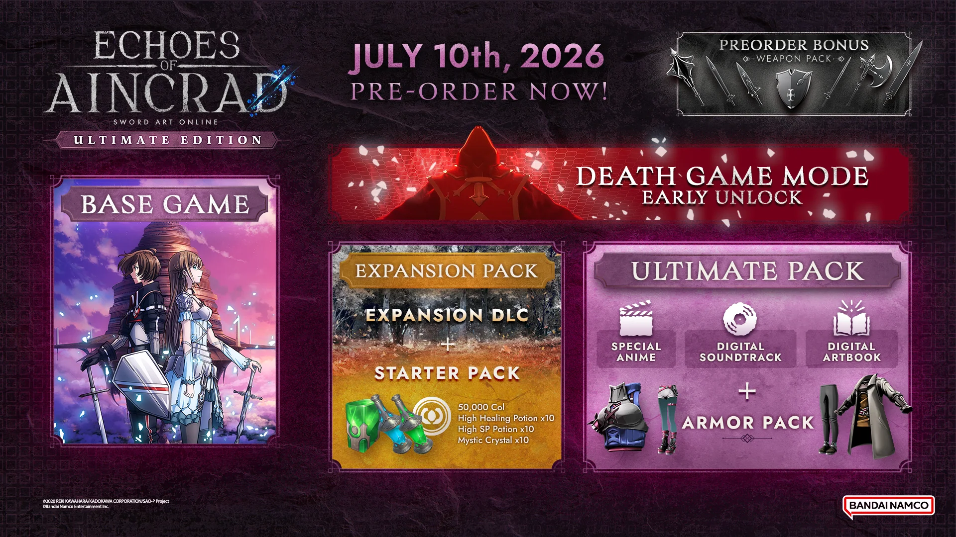Sword Art Online: Echoes of Aincrad [Ultimate Edition] - Playstation 5 (PRE-ORDER) - Image 3