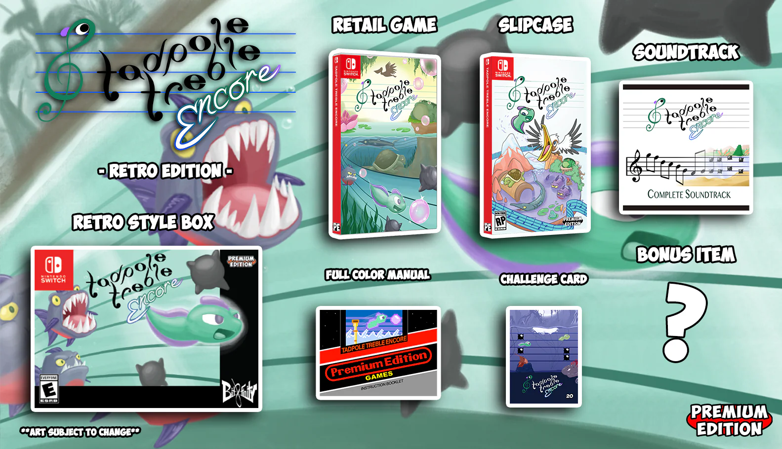 Tadpole Treble Encore [RETRO EDITION] [PREMIUM EDITION GAMES SERIES 8] - SWITCH (PRE-ORDER)
