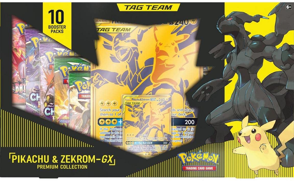 TCG - PIKACHU & ZEKROM-GX PREMIUM COLLECTION GAMESTOP EXCLUSIVE