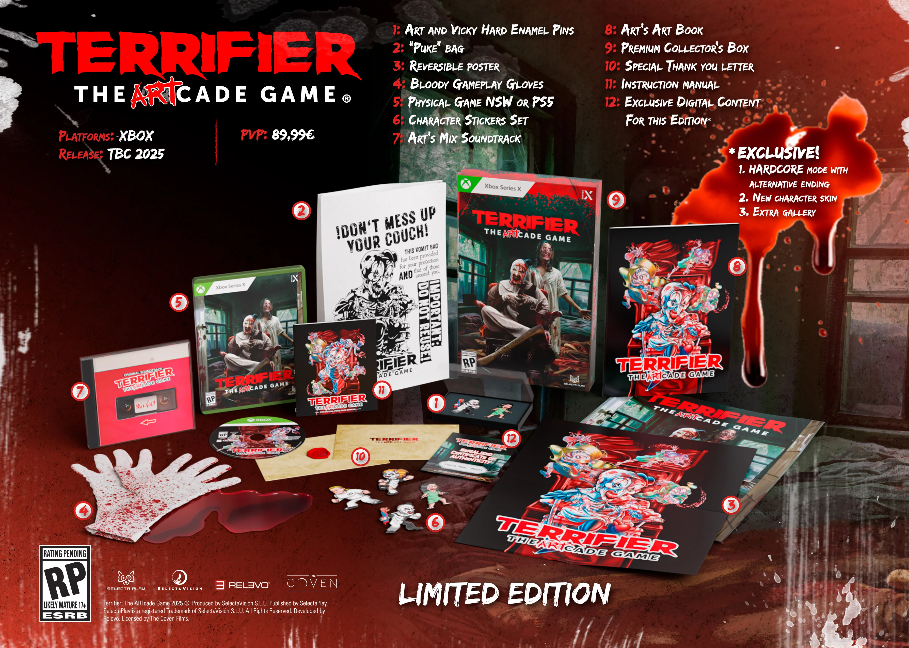 Terrifier: The ARTcade Game [Limited Edition] - Xbox Series X  (VGP EXCLUSIVE BONUS STAND) - Image 3