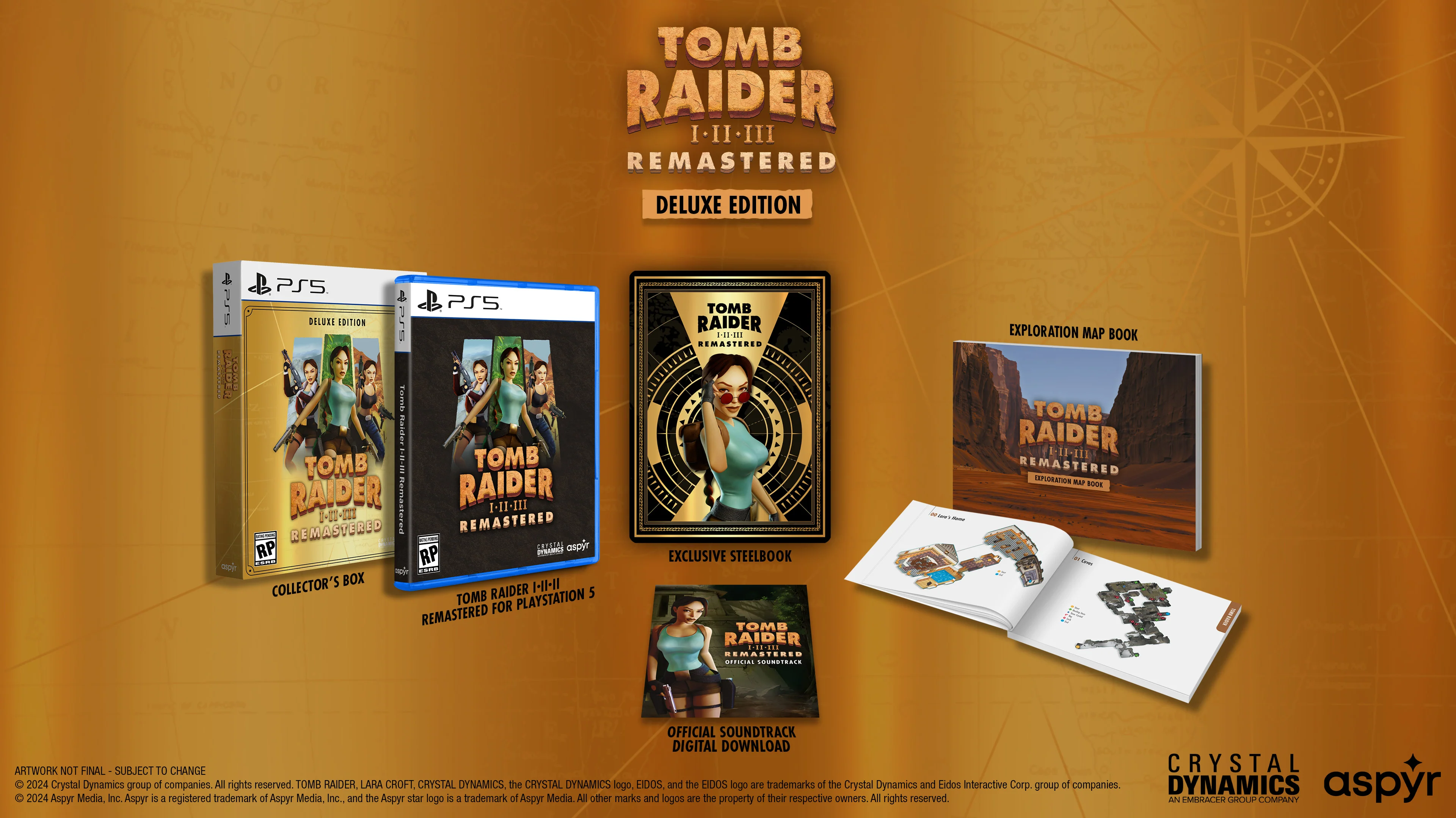 Tomb Raider I-III Remastered Deluxe Edition - Playstation 5 - Image 2