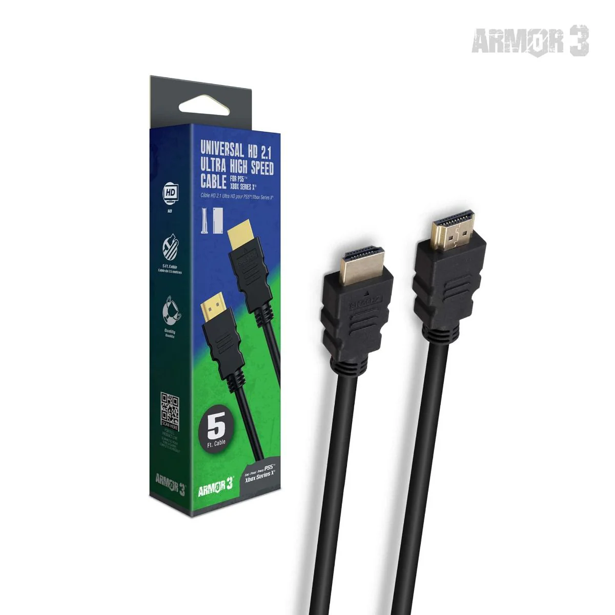 Universal 5 FT. HDMI 2.1 Ultra High-Speed Cable [ARMOR 3] - Image 2