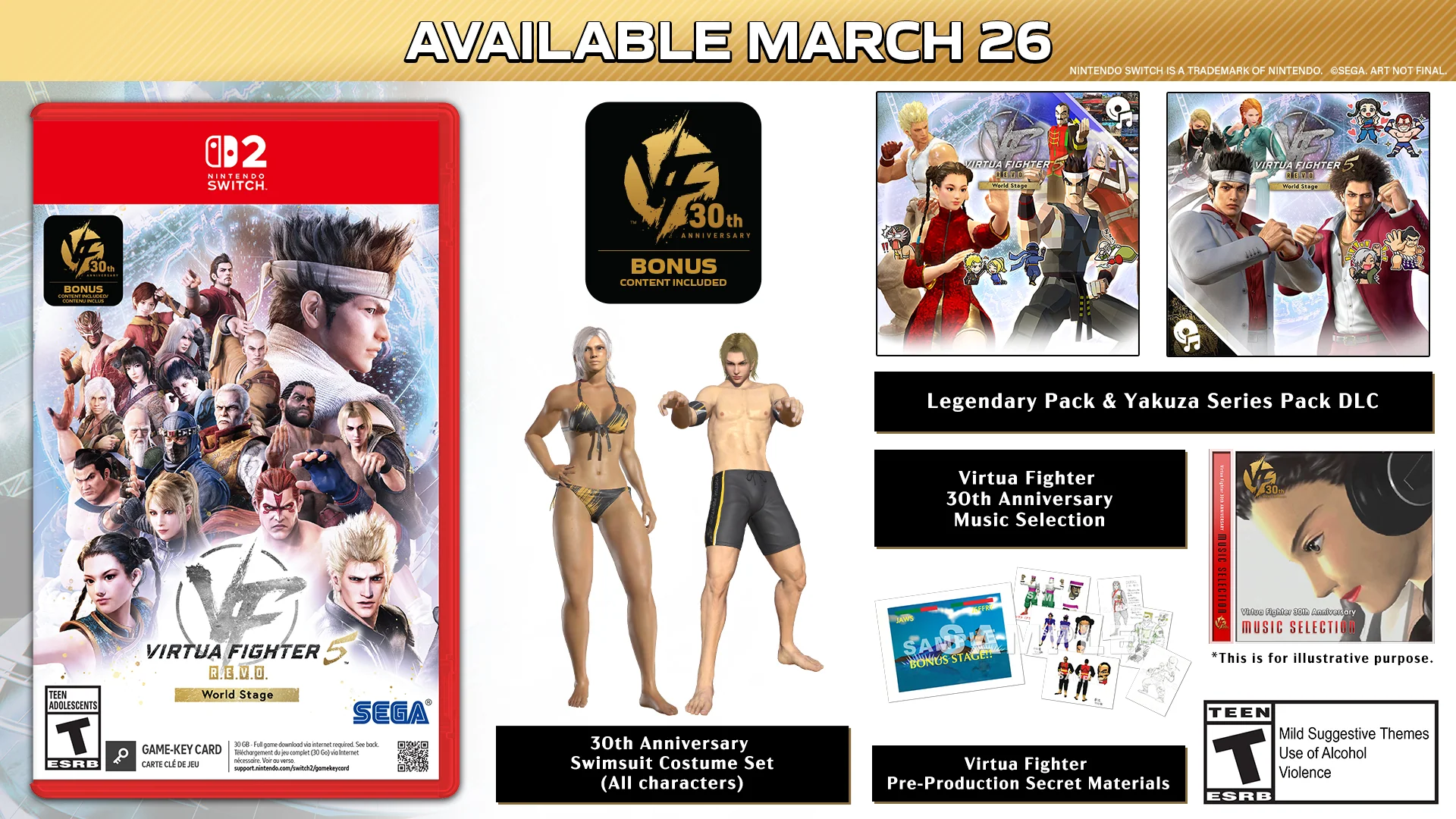 Virtua Fighter 5 R.E.V.O. World Stage 30th Anniversary Edition [Game-Key Card] - Nintendo Switch 2 (PRE-ORDER) - Image 2