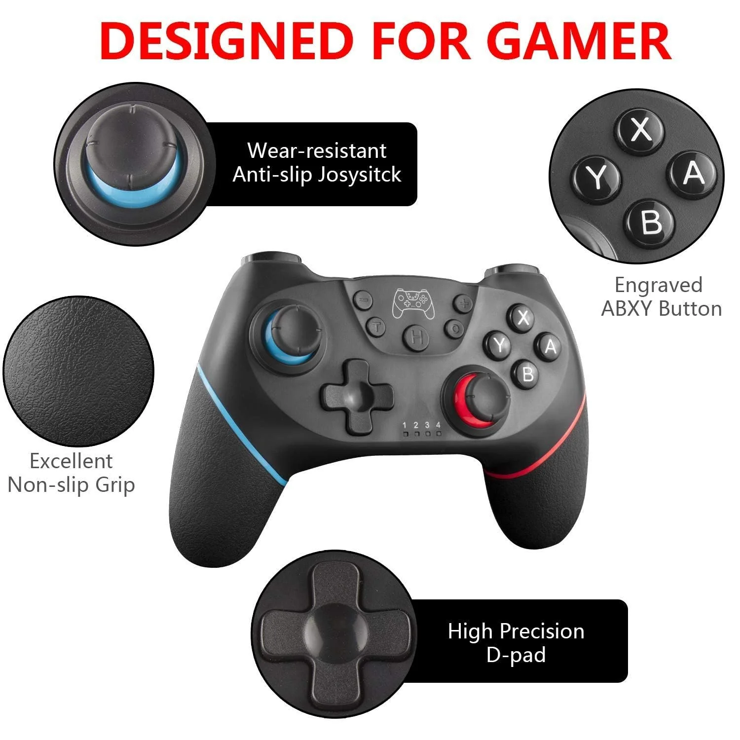 Wireless Controller for Switch/Lite/OLED Pro Controller - Nintendo Switch - Image 4