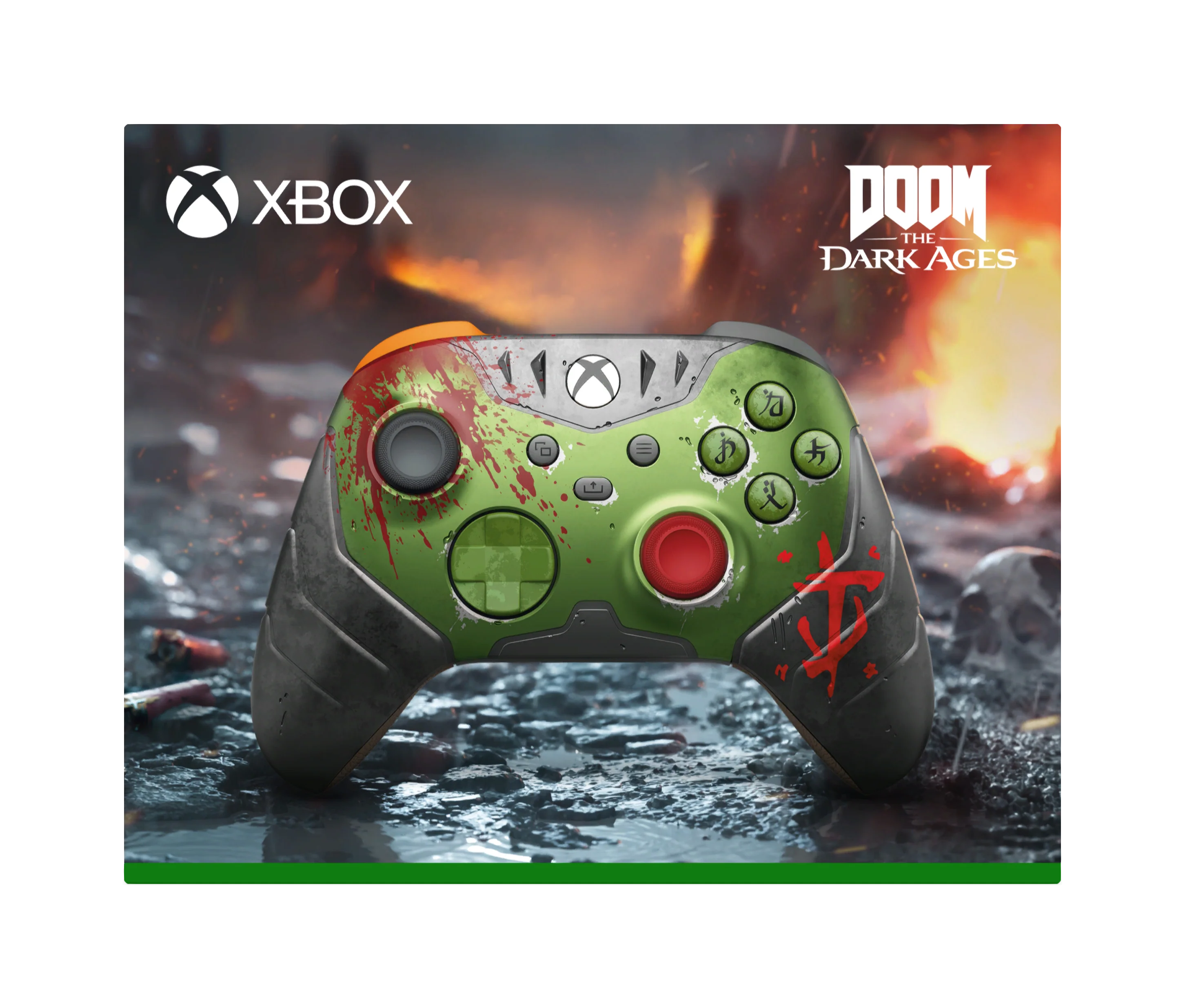 Xbox Wireless Controller – DOOM: The Dark Ages Limited Edition - Xbox Series X / Xbox One (FREE SHIPPING) - Image 2