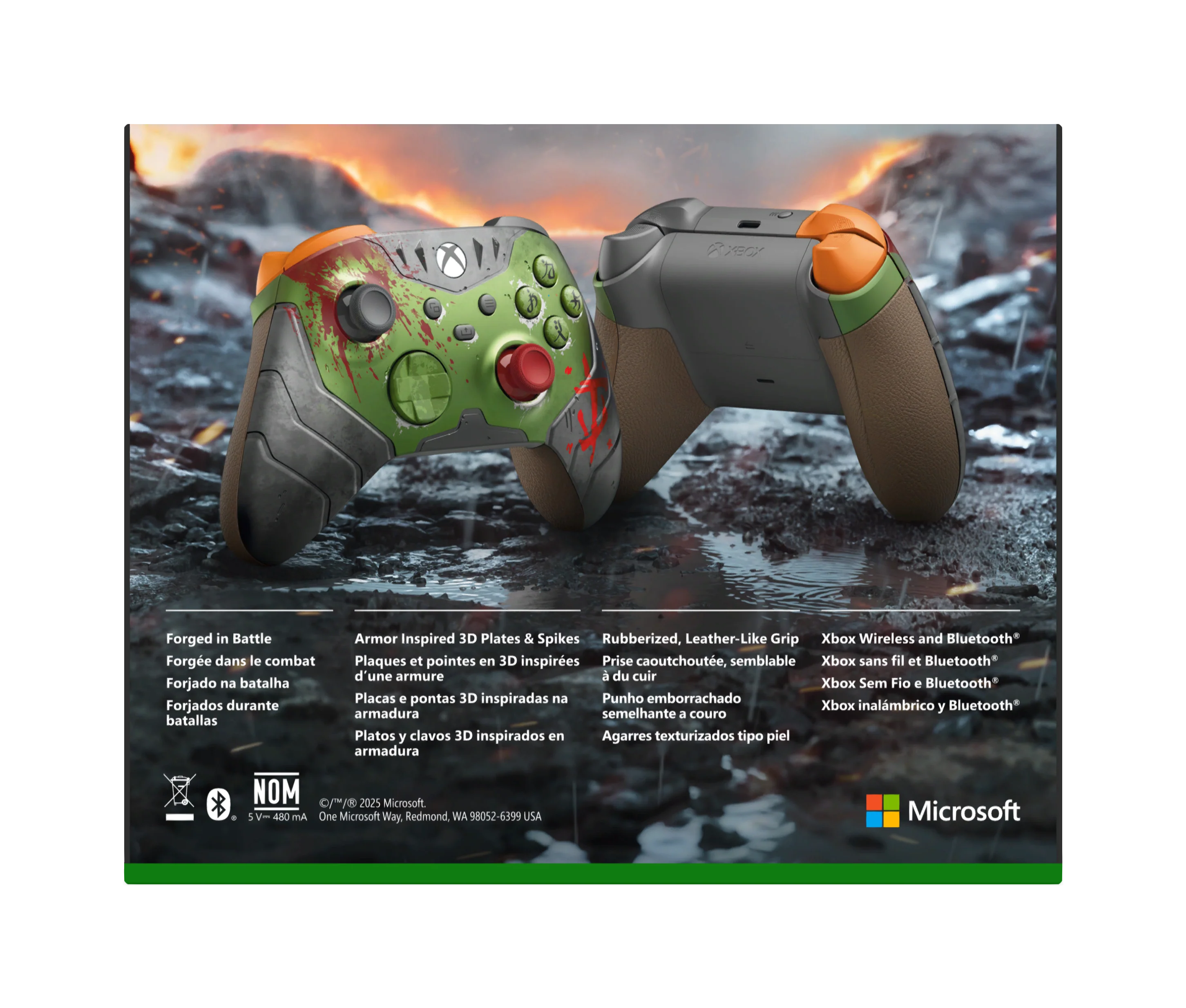 Xbox Wireless Controller – DOOM: The Dark Ages Limited Edition - Xbox Series X / Xbox One (FREE SHIPPING) - Image 3