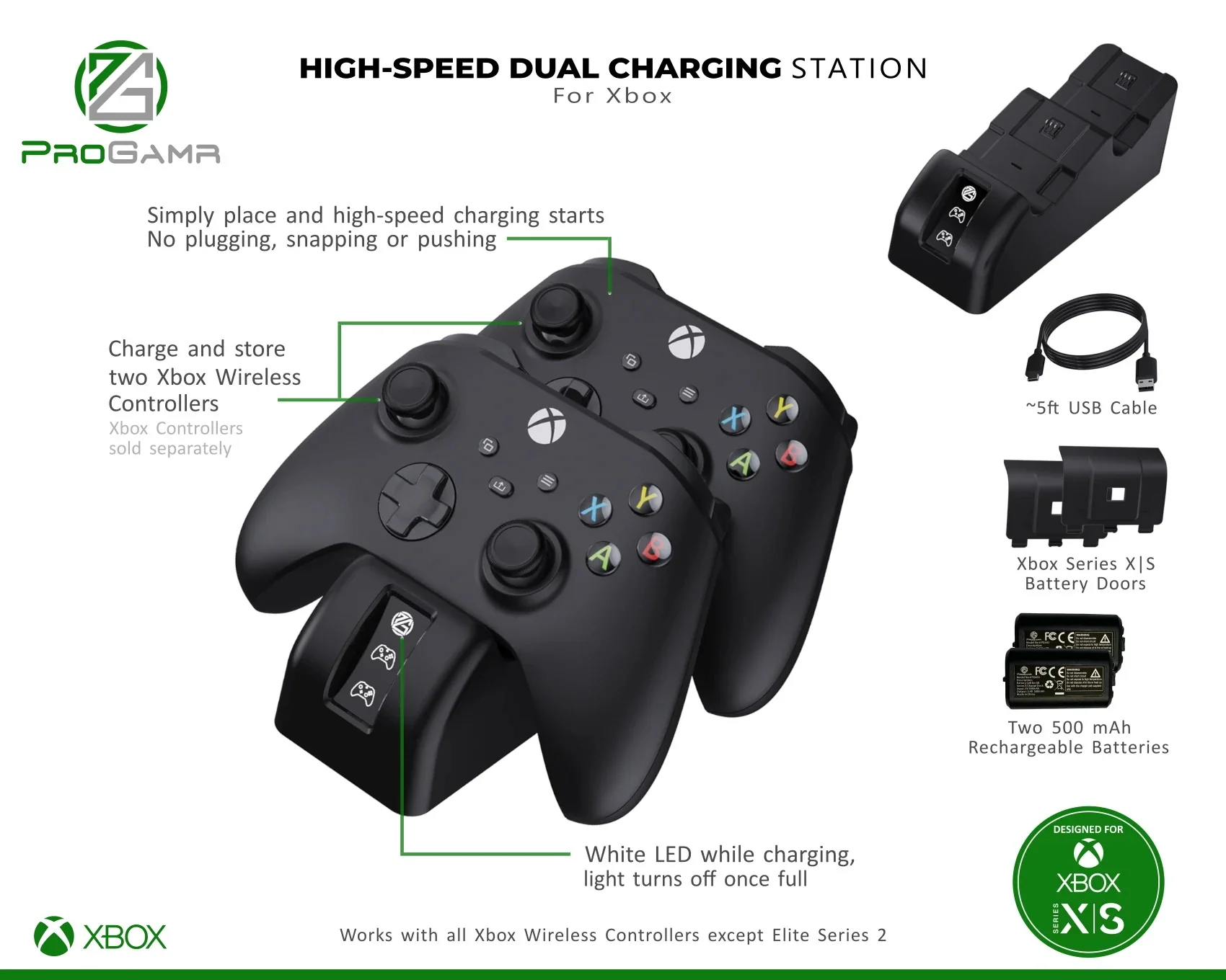 PRO GAMR DUAL CHARGE DOCK - XBS - Image 2