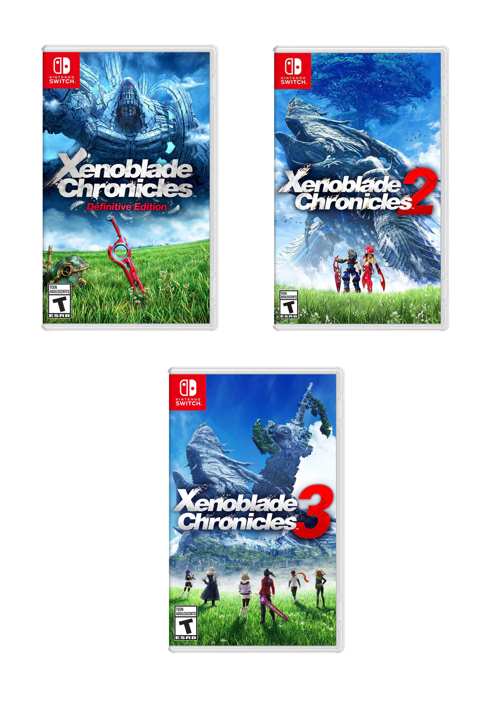 Xenoblade Chronicles 3-Pack Bundle (Includes Xenoblade Chronicles 1 DE, 2, 3) - Nintendo Switch (Free Shipping)