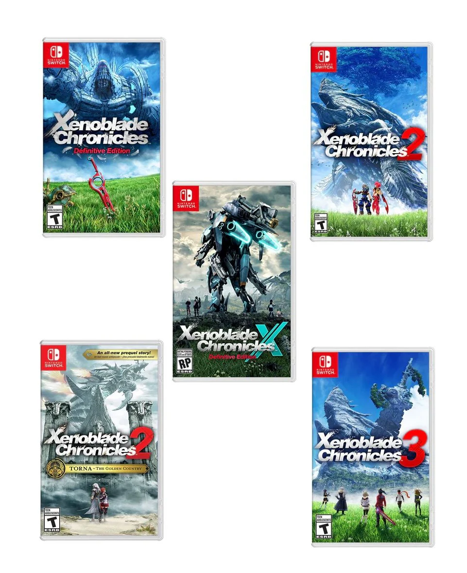 Xenoblade Chronicles 5-Pack Bundle (Includes Xenoblade Chronicles 1 DE, 2, 2 Torna, 3, X DE) - Nintendo Switch  (Free Shipping)