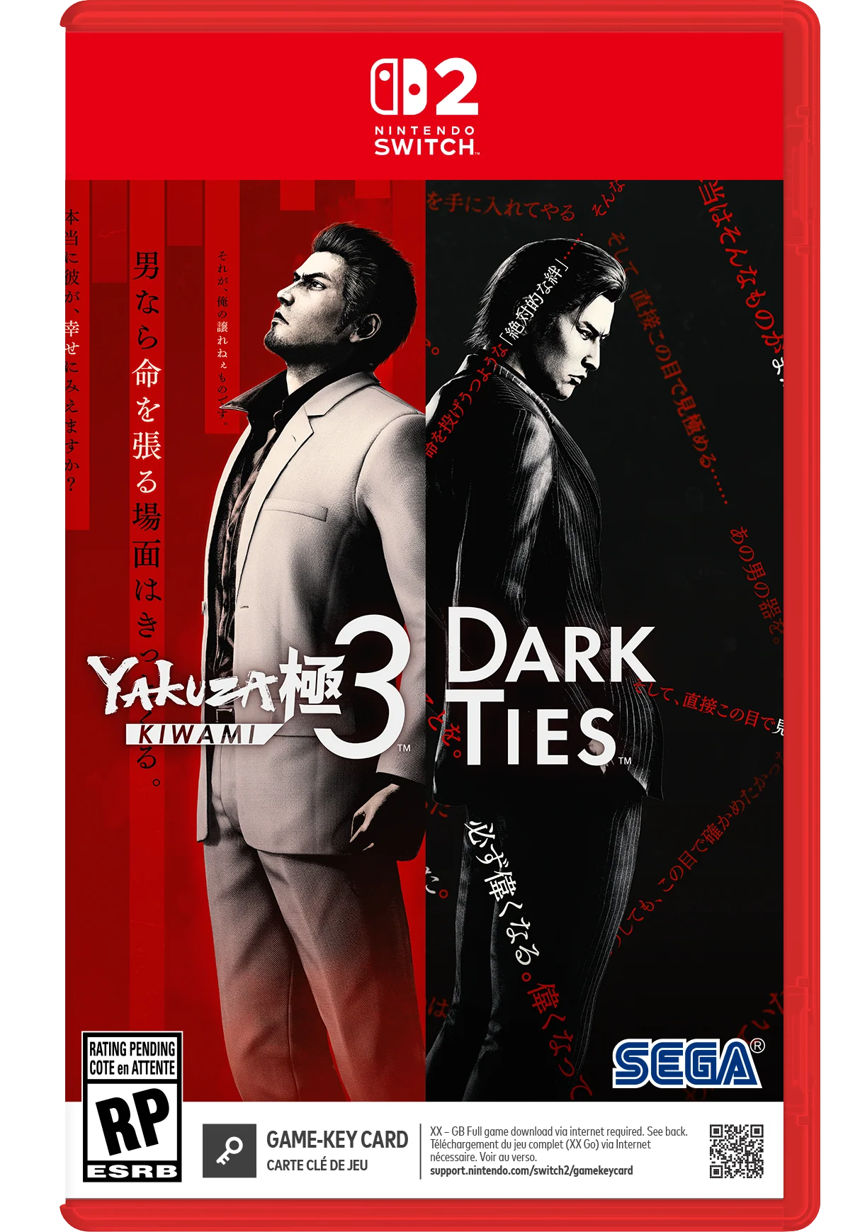 Yakuza Kiwami 3 & Dark Ties - Nintendo Switch 2 [Game-Key Card]