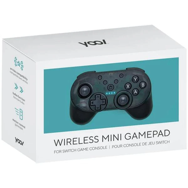 YOOL Wireless Mini Gamepad w/ Turbo Mode + Amiibo NFC Support