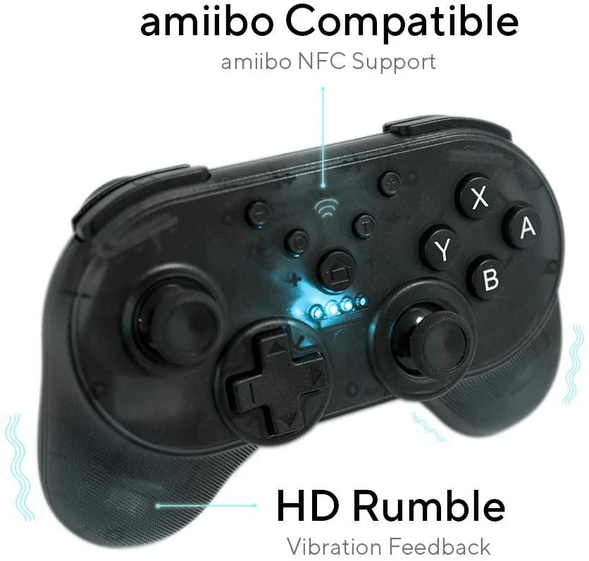 YOOL Wireless Mini Gamepad w/ Turbo Mode + Amiibo NFC Support - Image 2